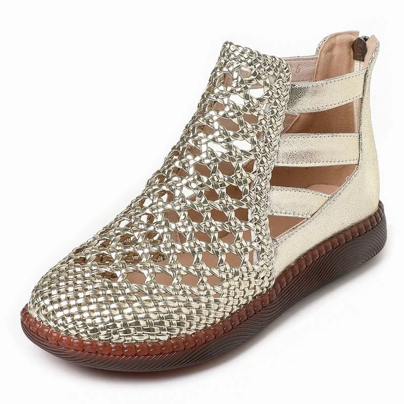 Cutout High-Top Sandals
