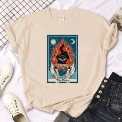 Witch Triple Moon Gothic Sun Tshirt Women Y2K Tee Female Des - Style 11602 - View 1