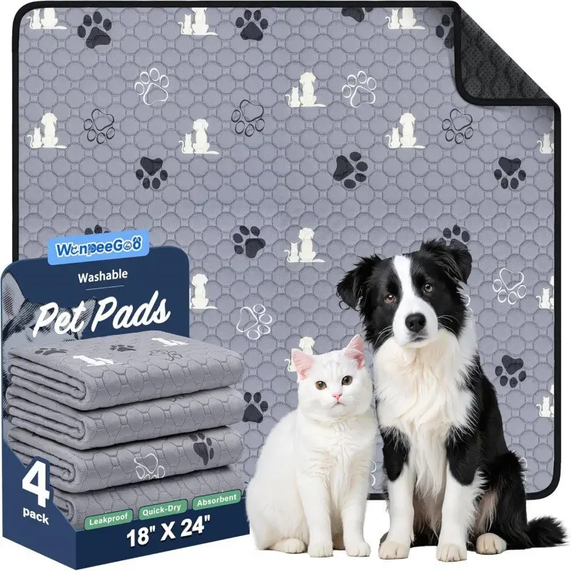 Pet Pee Pads Are Machine-washable And Reusable