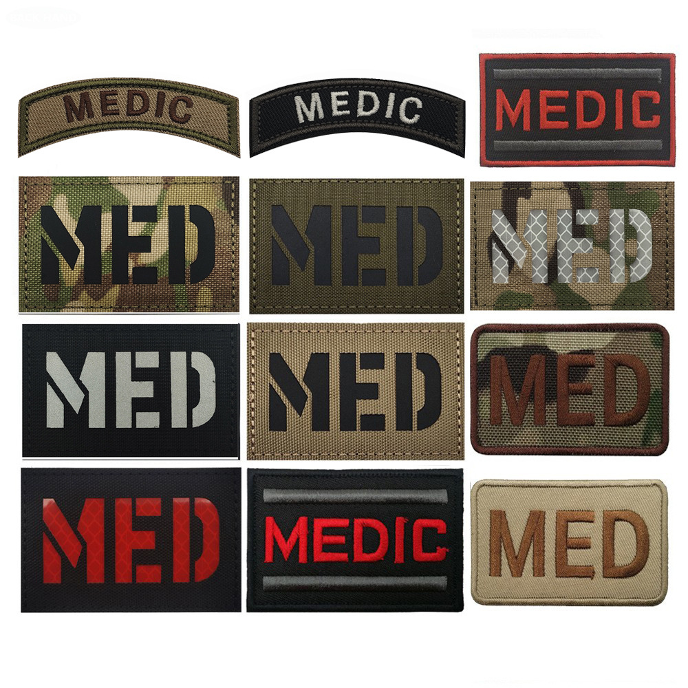 Embroidered Fabric Patches Velcro Badges Laser IR Patches Reflective Velcro Bag… — image 1