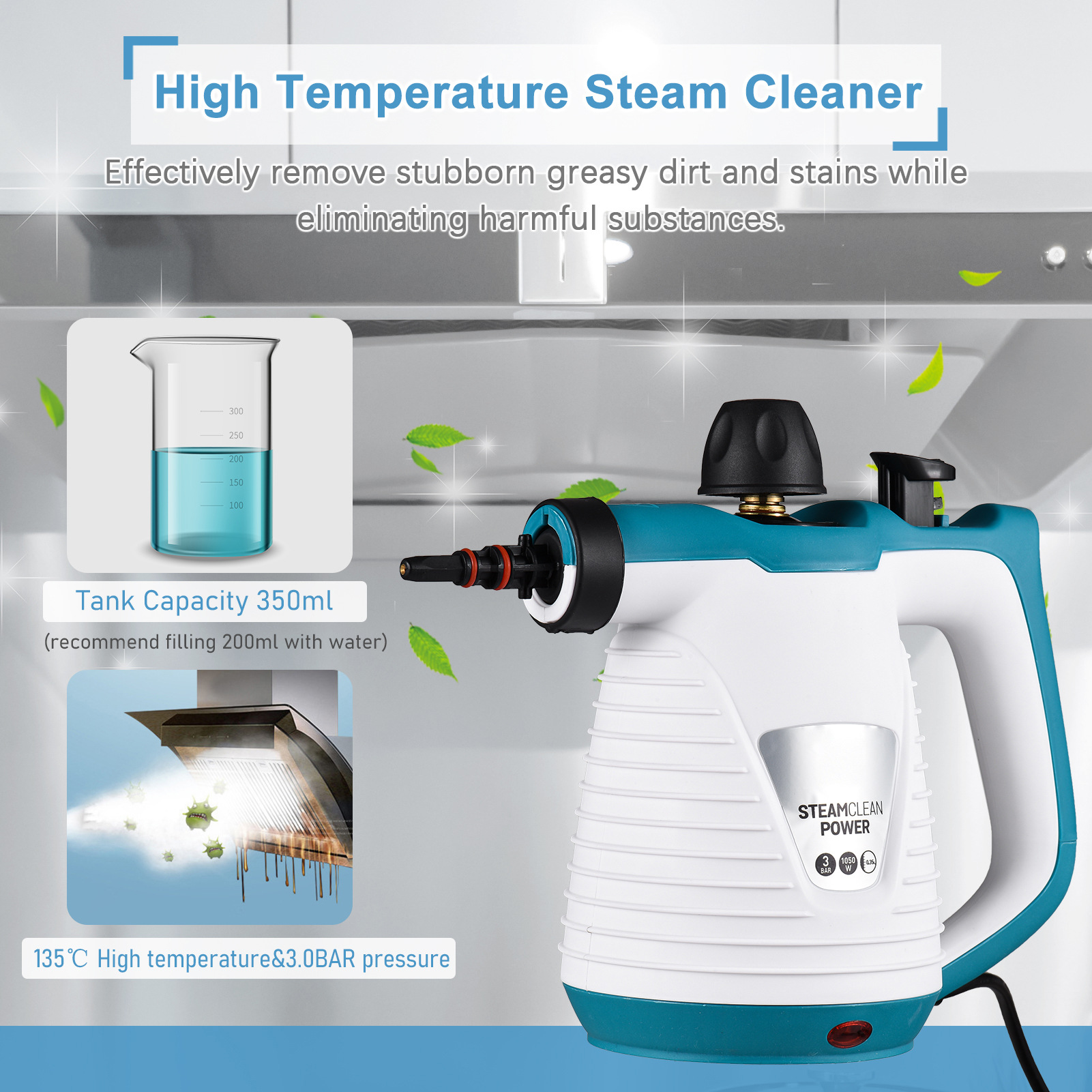 Title 12, Q388 Steam Cleaner Multi-functional Kitchen Dec...