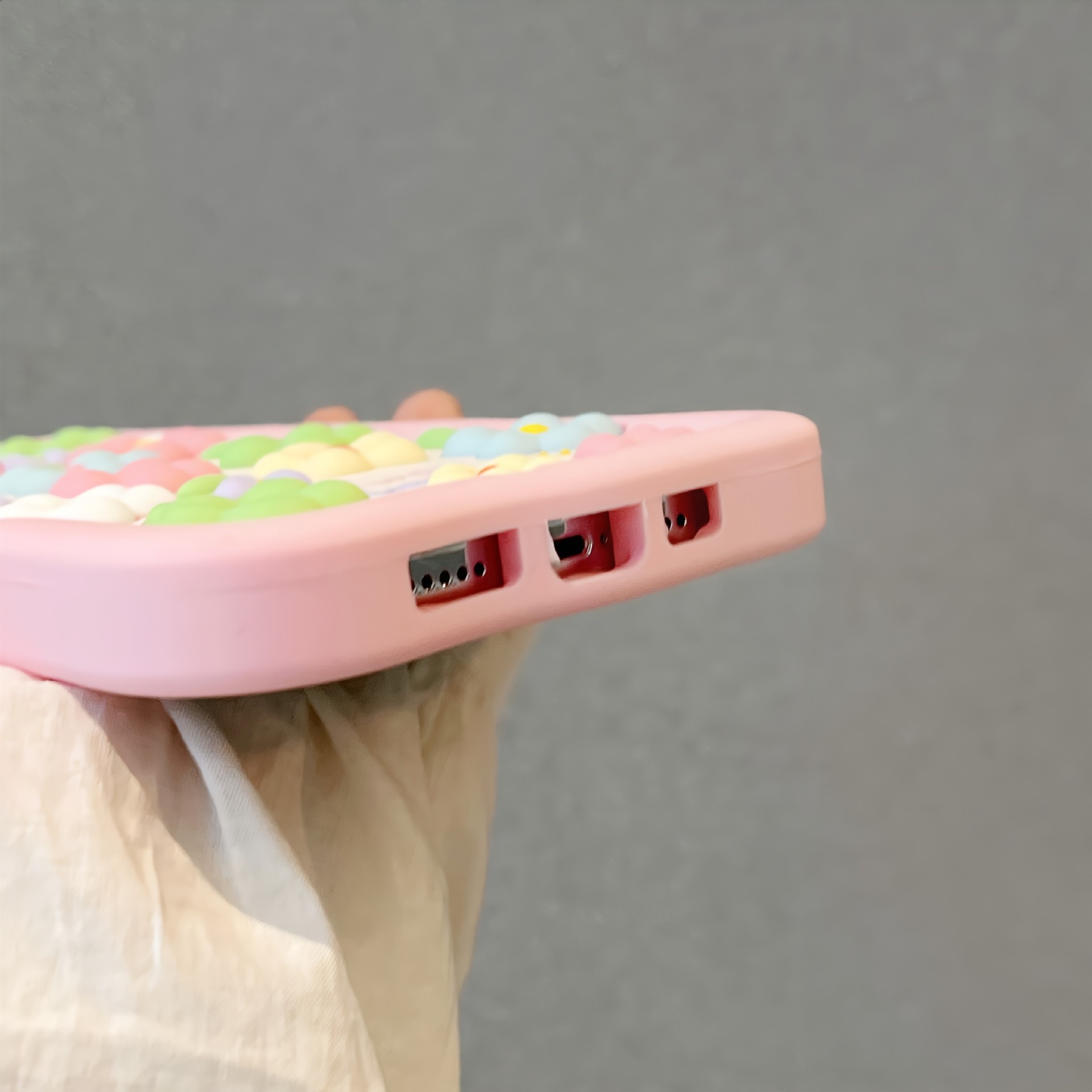 Colorful Flowers Silicone Cute Phone Case - Image 4