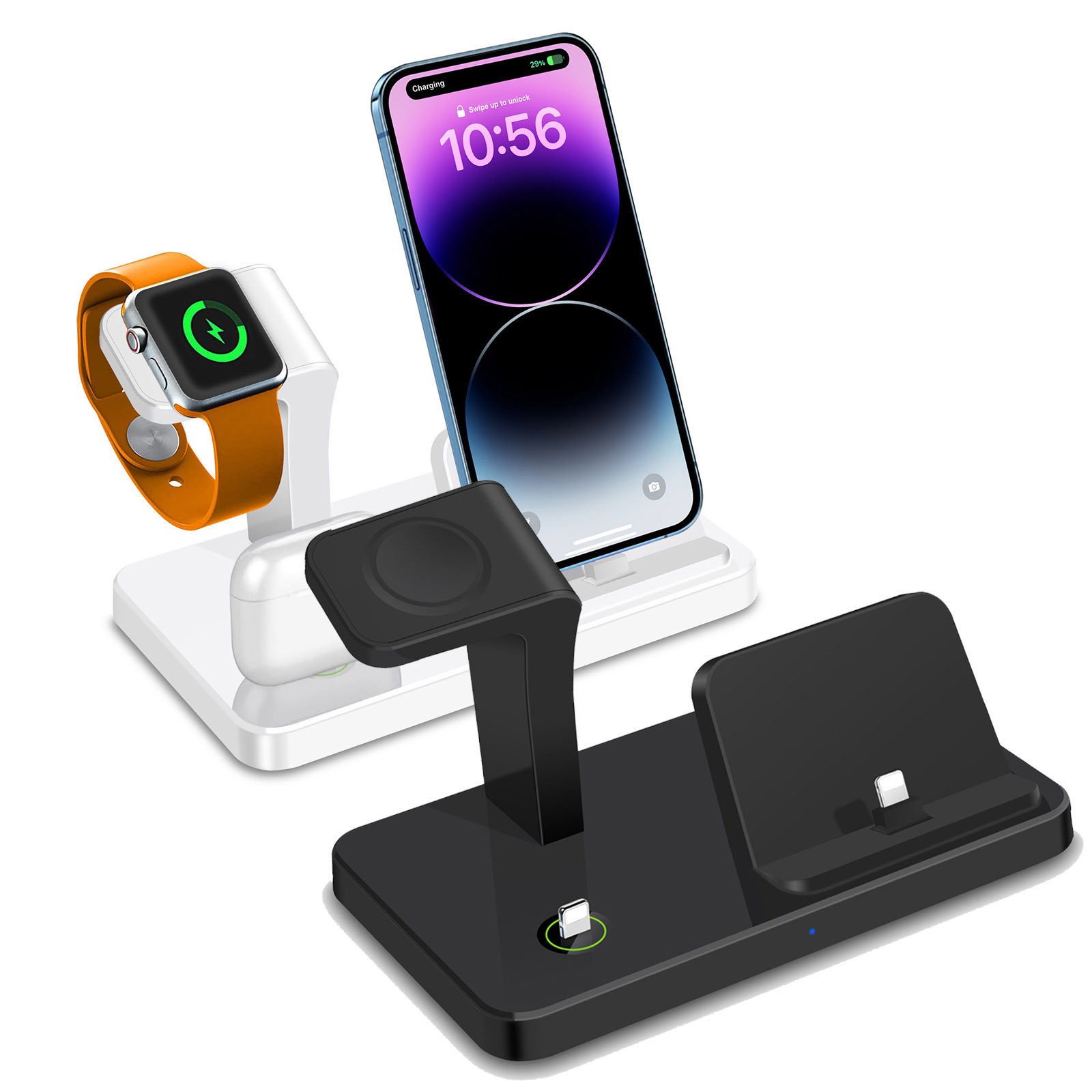 New Vertical Three-in-one Charger Watch Wireless Charger Direct Charging - Image 7