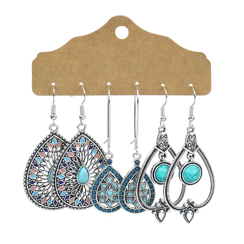 Bohemian Style Tassel Earrings Suit Handmade