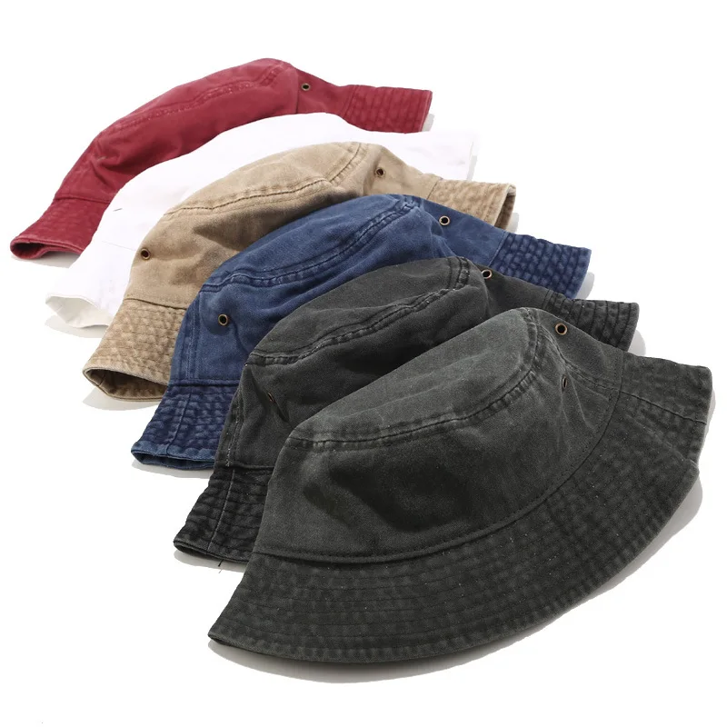 Title 1, Solid color casual denim fisherman hat