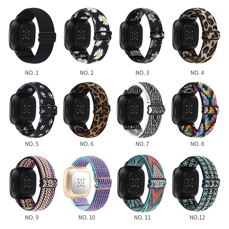 Woven Strap Adjustable Buckle Nylon Stretch Wrist Strap
