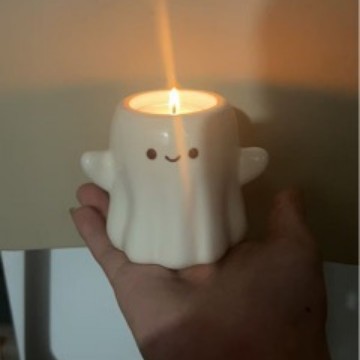 Halloween Ghost Ceramic Candle Holder 7