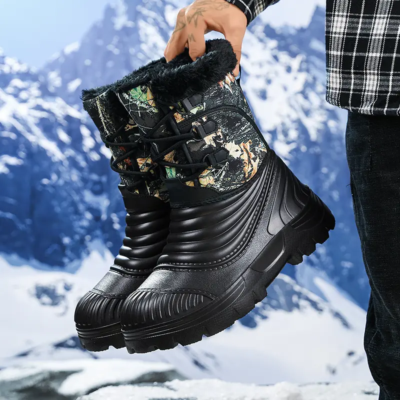 Mens Plus-Size Snow Boots