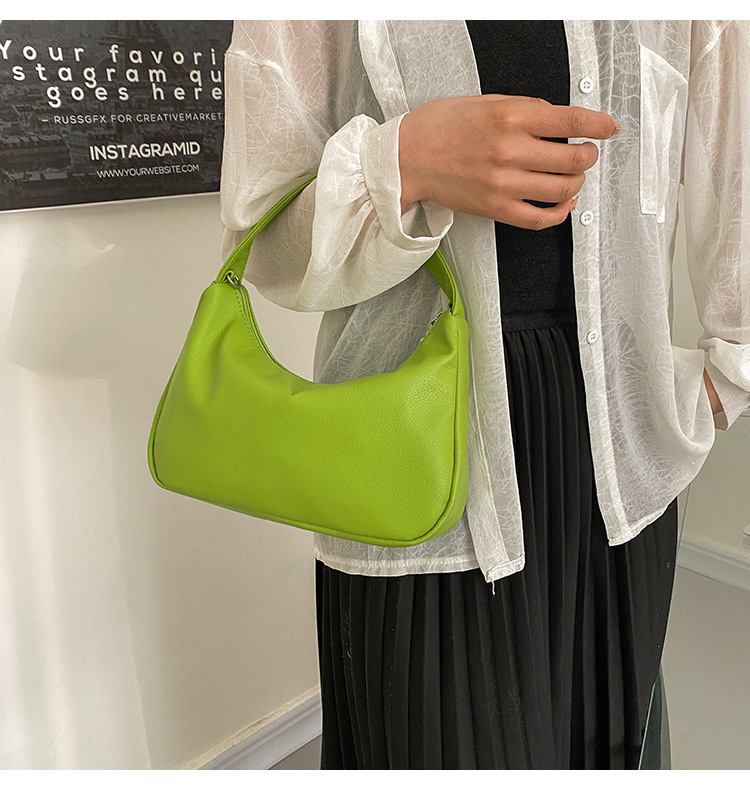 Title 25, Simple Candy Color One Shoulder Underarm Bag Cr...