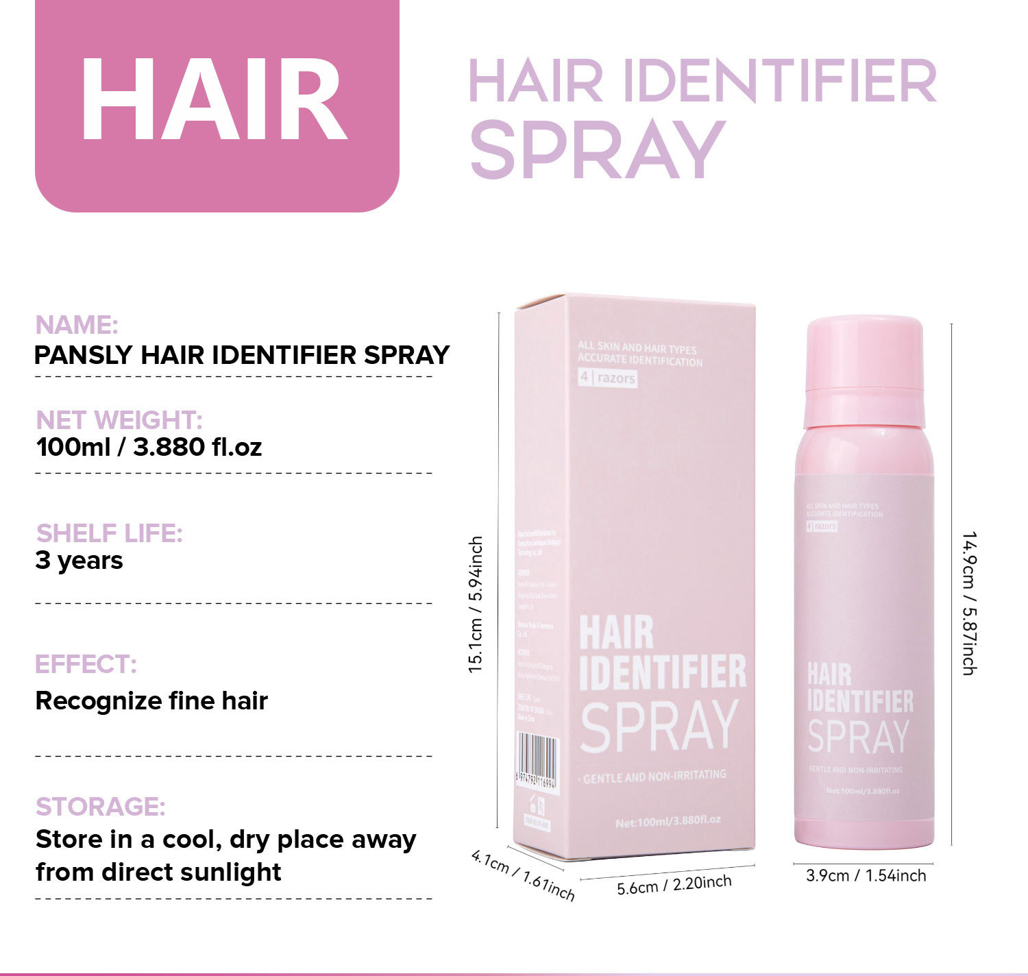 Title 1, Hair Recognition Spray