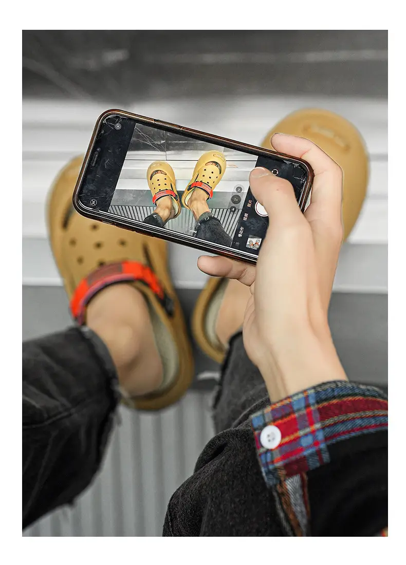 Men's Outerwear Casual Trend Color Matching Slippers