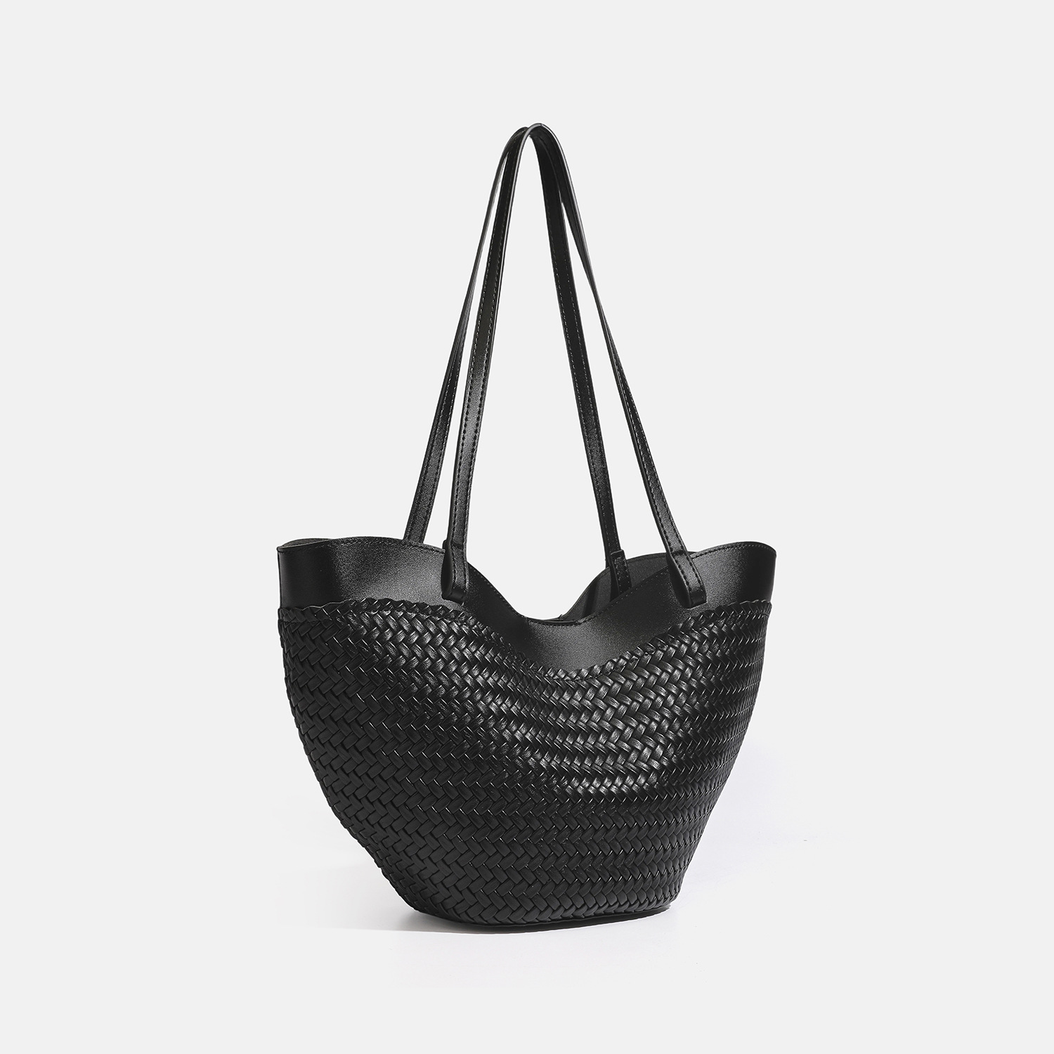 Casual Woven Basket Bag
