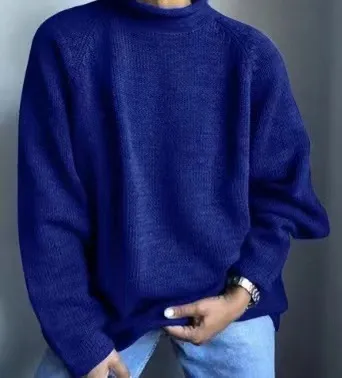 Solid Color Pullover Loose Casual Sweater Phalaenopsis - Shop at LoveMi