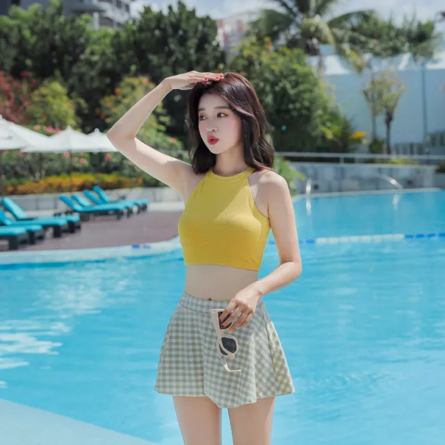 Split Skirt Type Beach Hot Spring Thin Swimsuit Female Xl - Shop at LoveMi