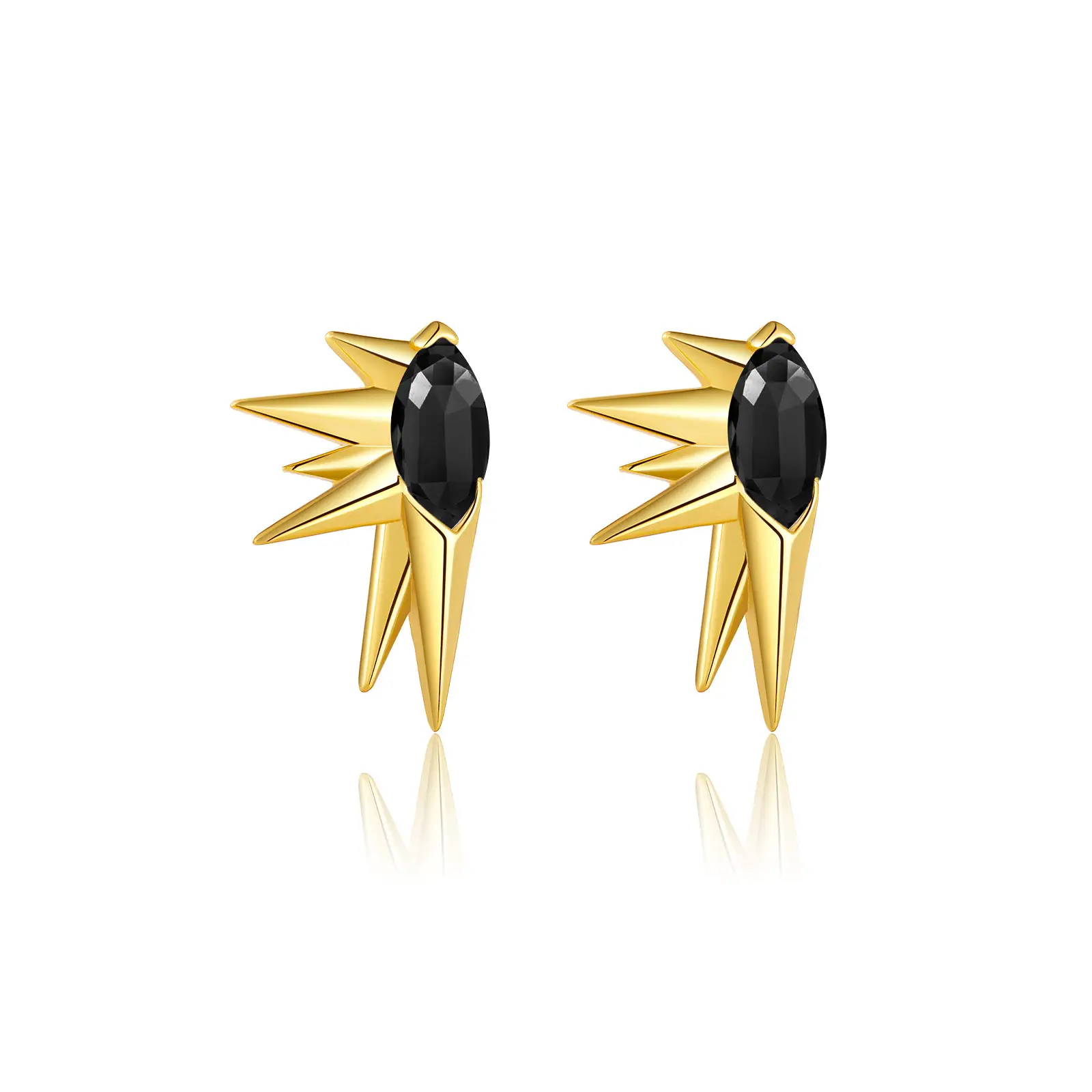 Sterling Silver Stud Earrings Simple All-match Horse Eye Nail Earrings