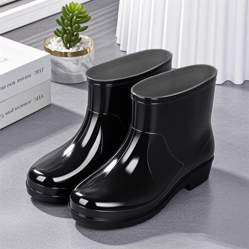 Fashionable Rain Boots For Women, Outdoor Wear Adult-sized Low-cut Waterproof 7
