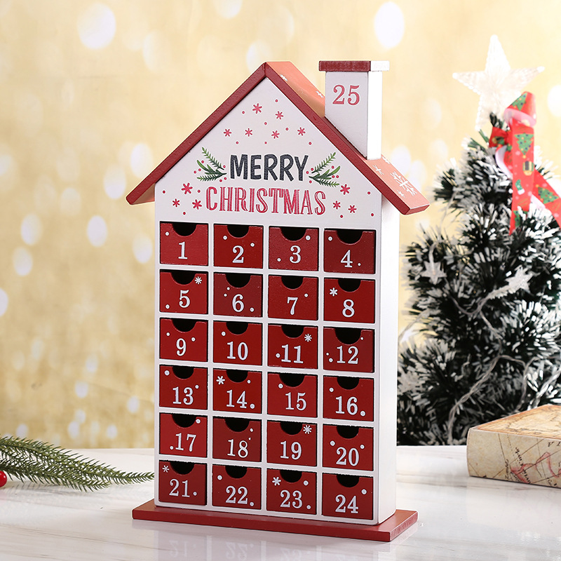 Title 5, Table Decoration Christmas Decorations Wooden R...