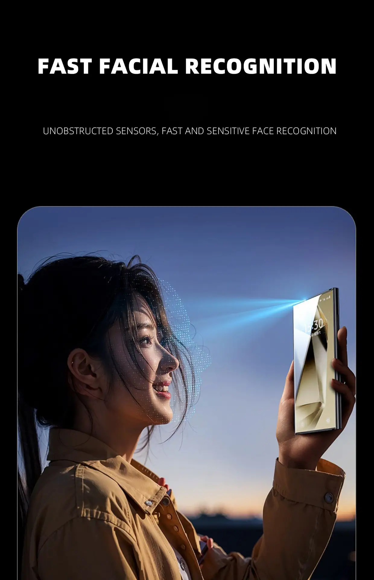 Mobile Phone Dust-free Second Fingerprint Second Unlock Tempered Film