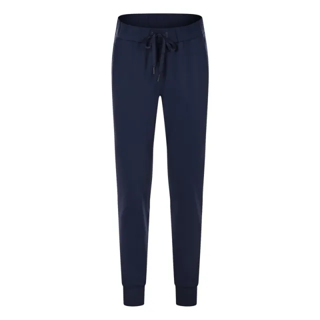 Simple Straight Sports And Leisure Elastic Ankle tied Cropped Pants Minglan - Shop at LoveMi