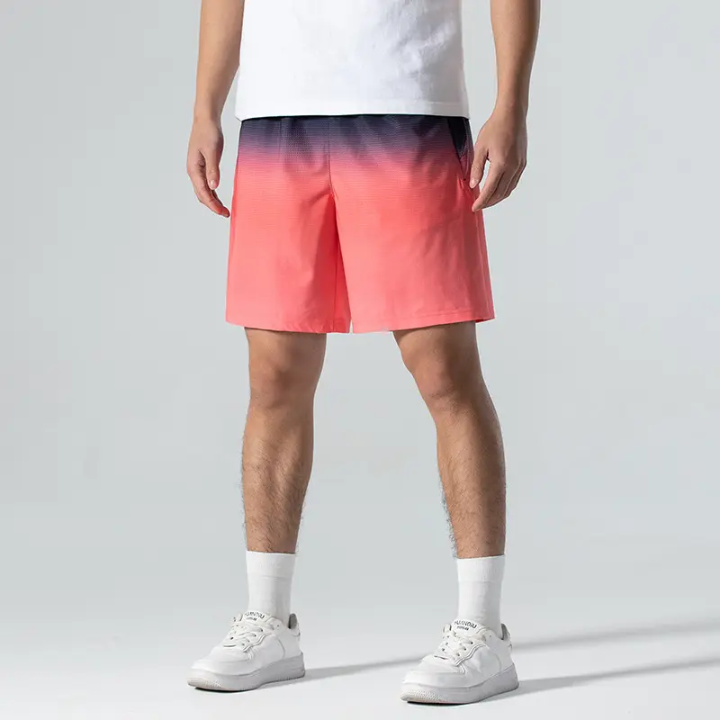 Summer Thin Ice Silk Shorts Men's Gradient