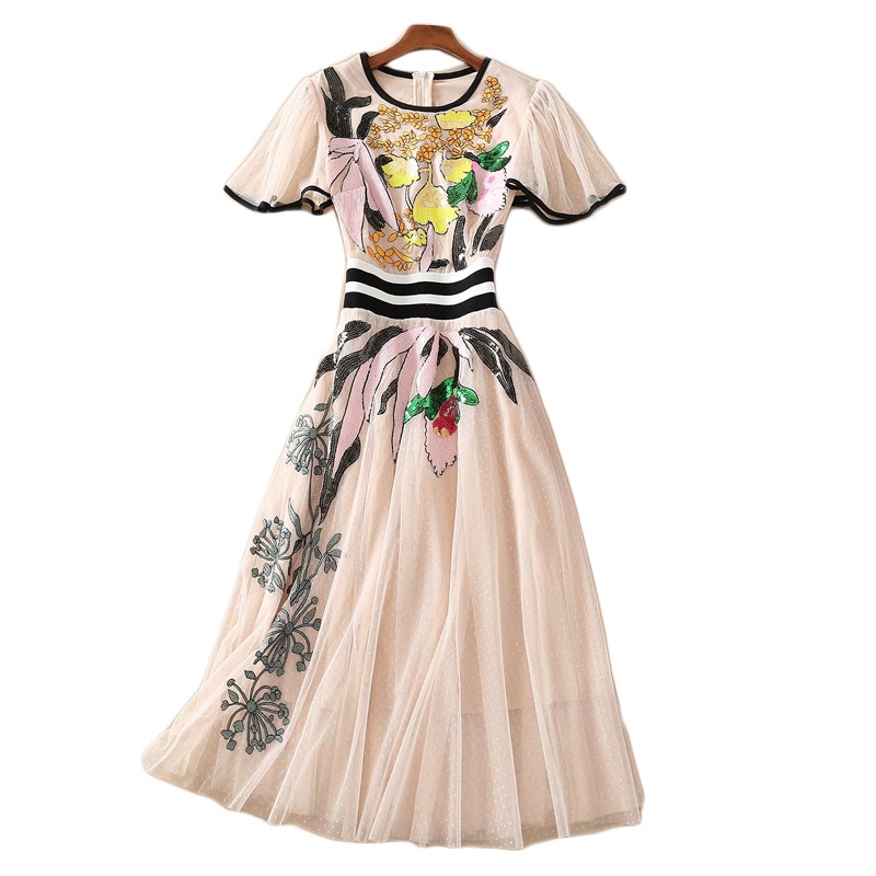 Sequin Embroidered Swing Dress, picture 5 of 5