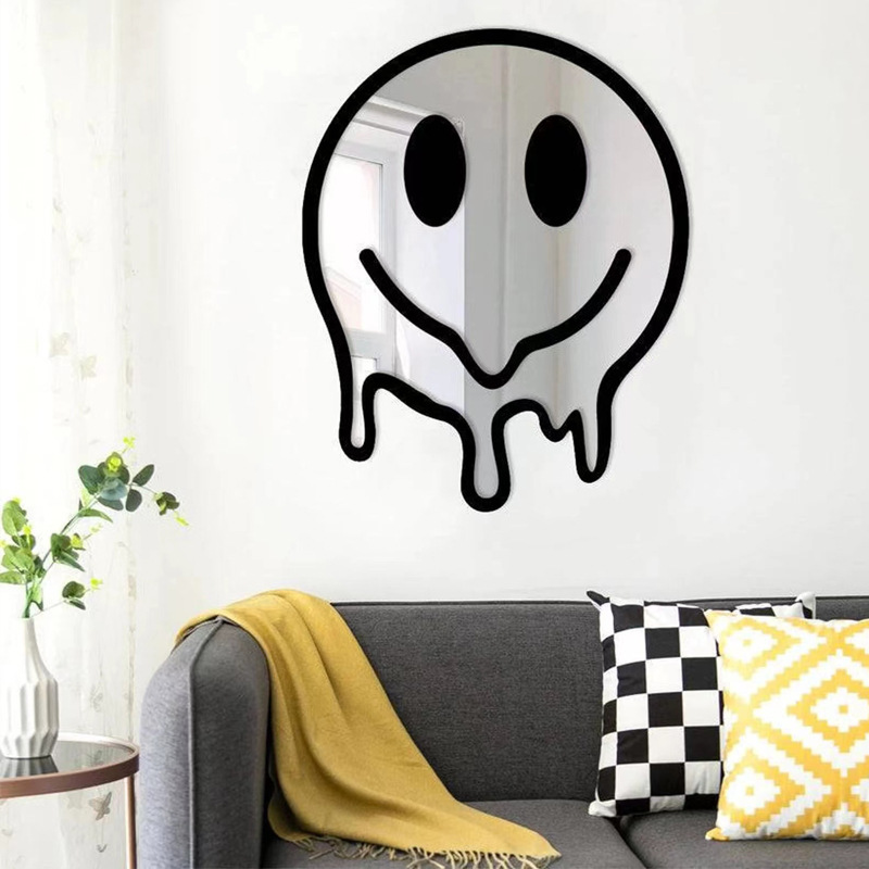 Heart Wall Mirror, Acrylic Frame