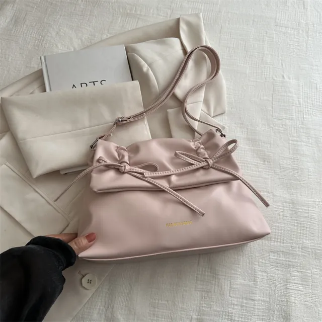Casual Korean Retro Casual Shoulder Bag Pink - Shop at LoveMi