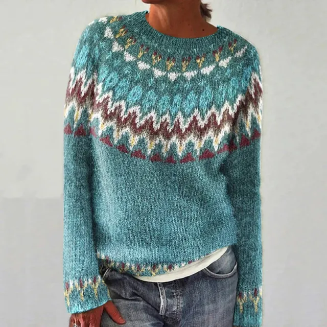 3D Women's Printed Wear Round Neck Soft Sweater J - Shop at LoveMi