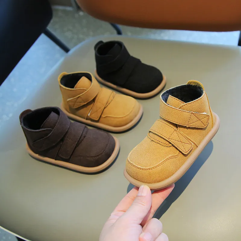 Boys' Retro Velcro Boots