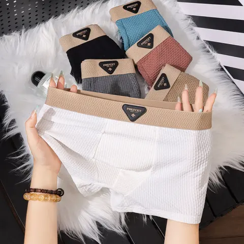Men's Ice Silk Underwear Fashion Sport Boxer