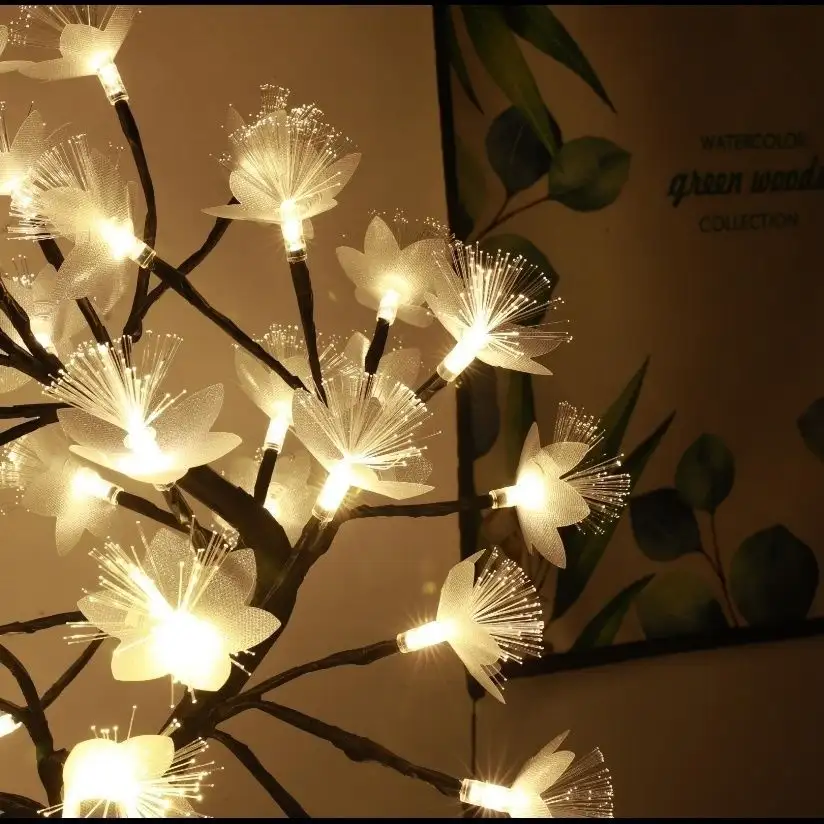 Cherry Blossom Voice-controlled Desk Lamp Room Atmosphere Bedroom