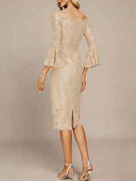 Women's Figure-flattering Heavily Embroidered Dress