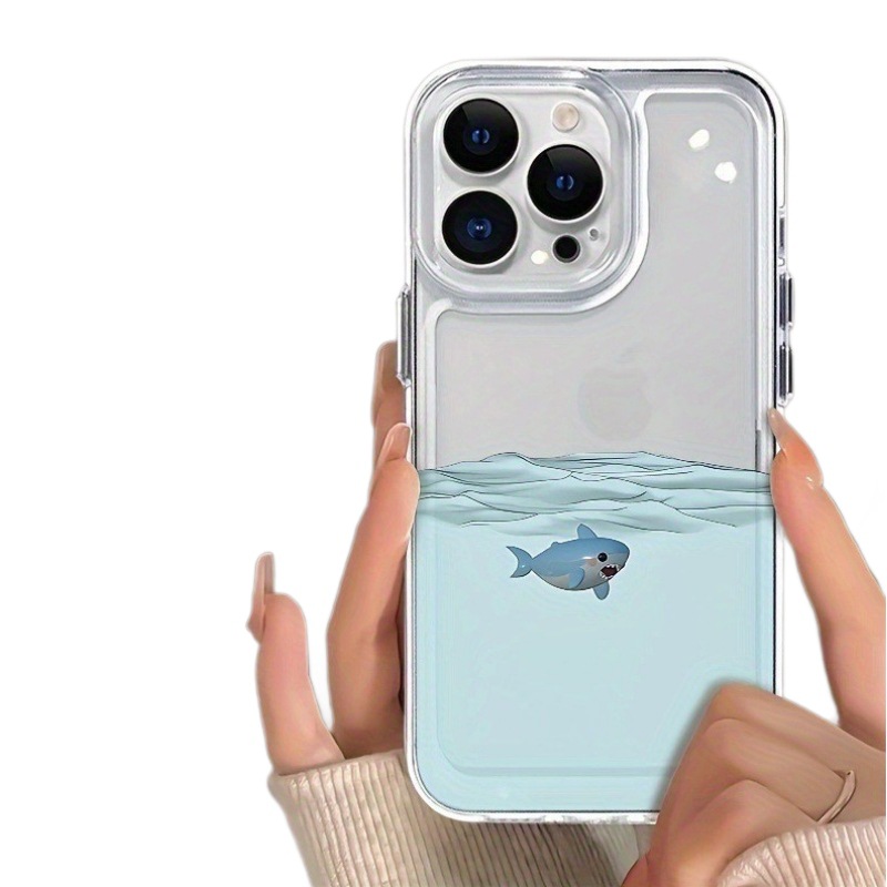 All-inclusive Underwater Shark Space Fine Hole Phone Case - Image 4