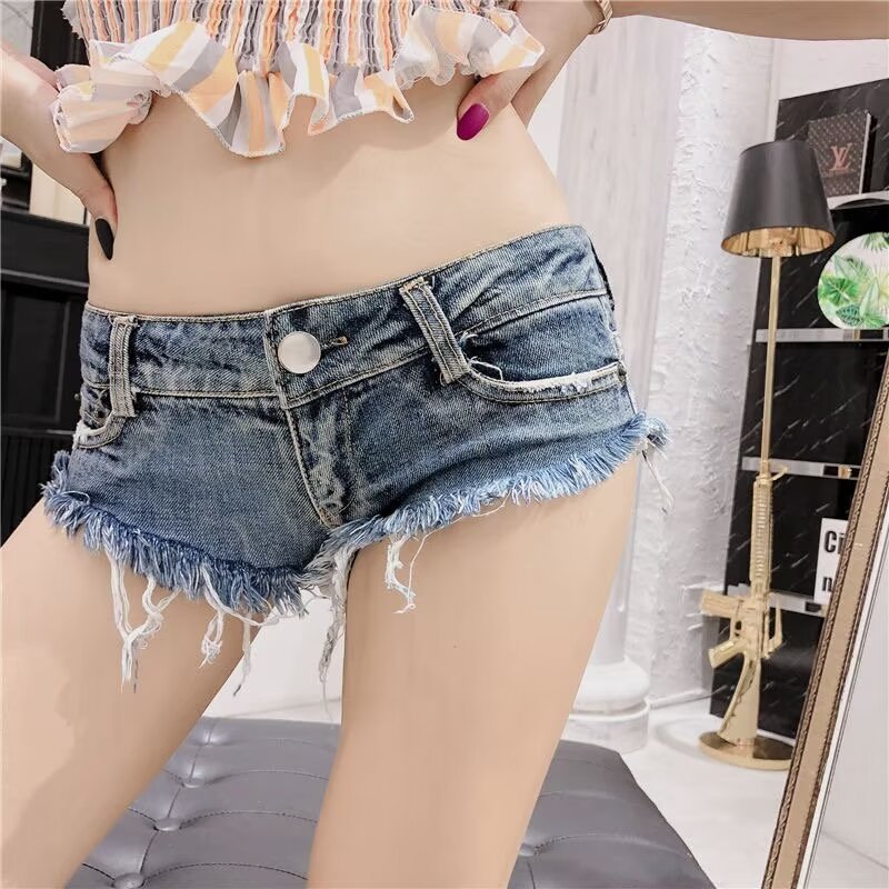 Low Rise Denim Shorts Sexy Micro Raw Hem Jean Shorts 10 b164103c 9539 485d bcfc a638f0e4b150