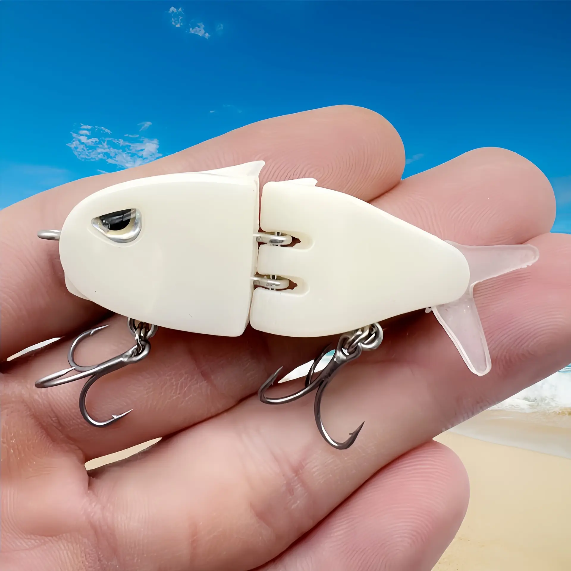 Double-section Fishing Bait Handmade