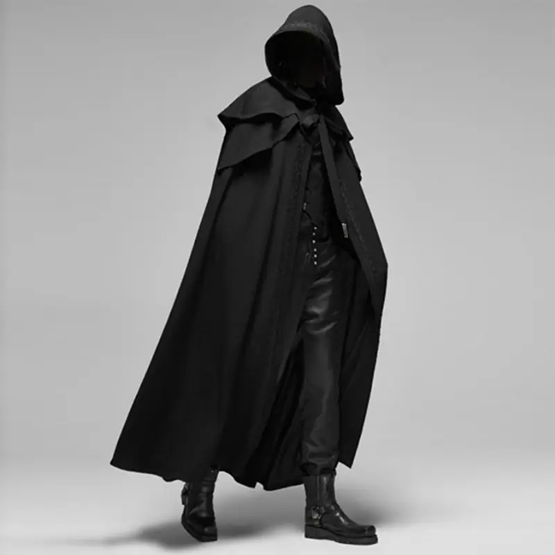 Hooded Black Cloak