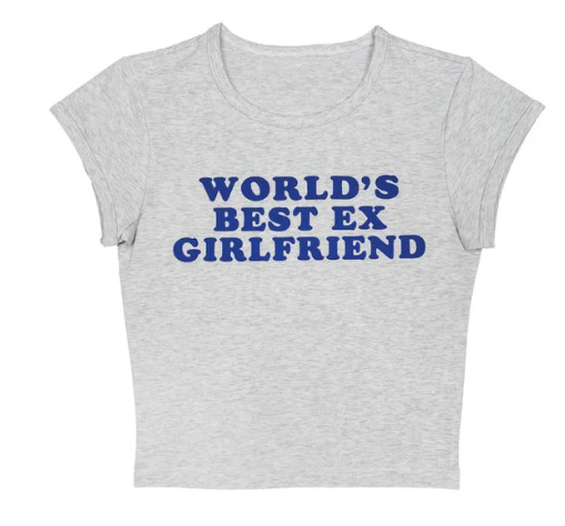 Fashion Letter Printed T shirt Top For Women 05Style S - Shop at LoveMi