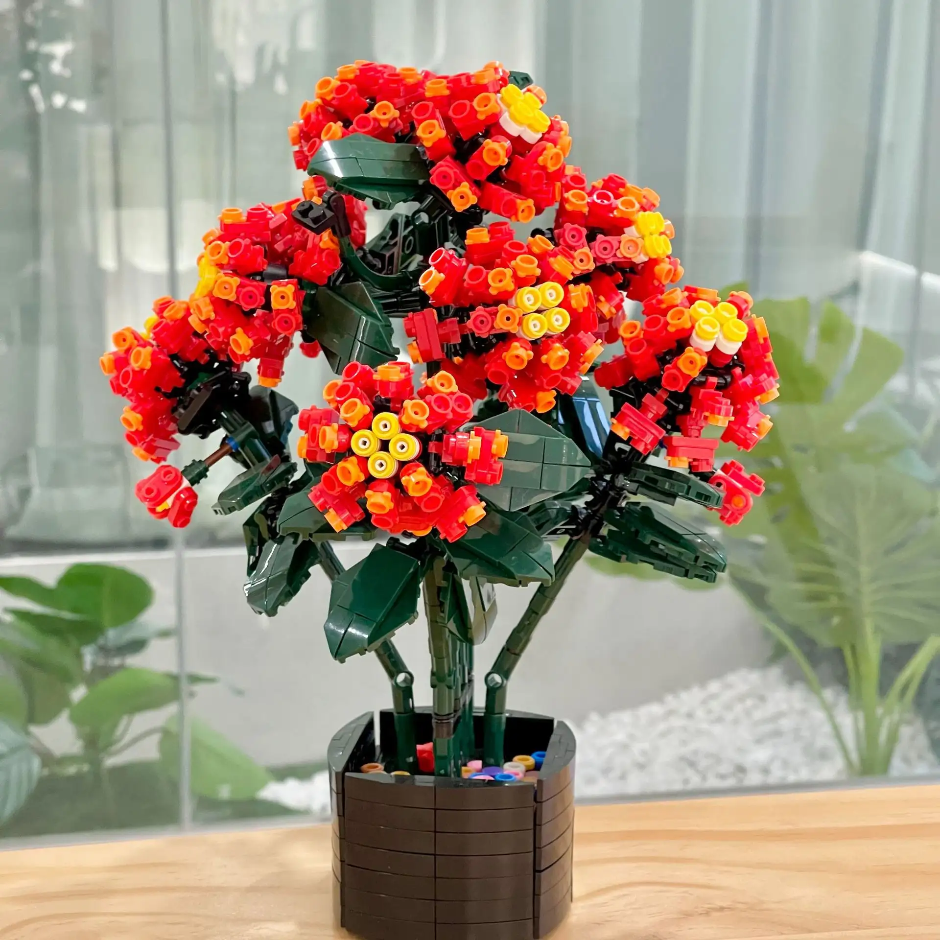 Children Educational Assembly Small Particles Ornamental Flower