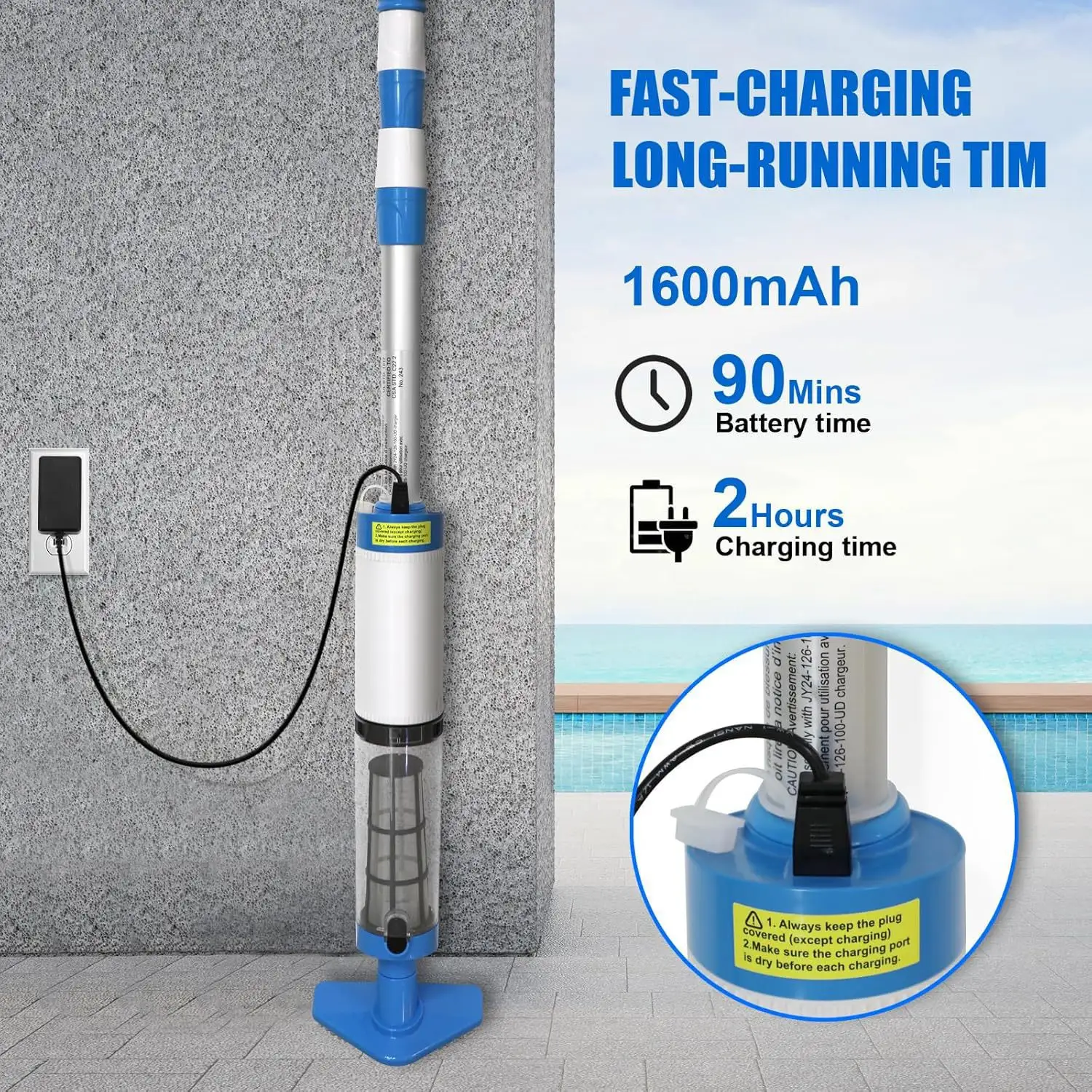 Wireless Vacuum Cleaner For Fish Pond Underwater