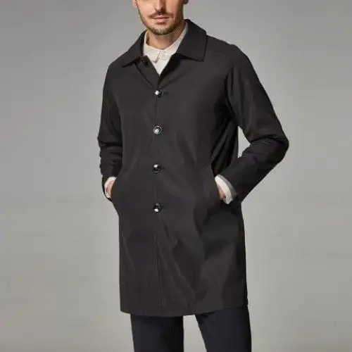 Men's Mid-length Loose Skin Trench Casual Thin Coat