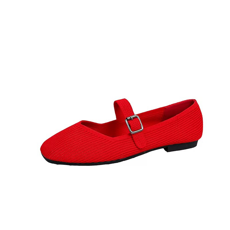 Knit Mary Jane Flats