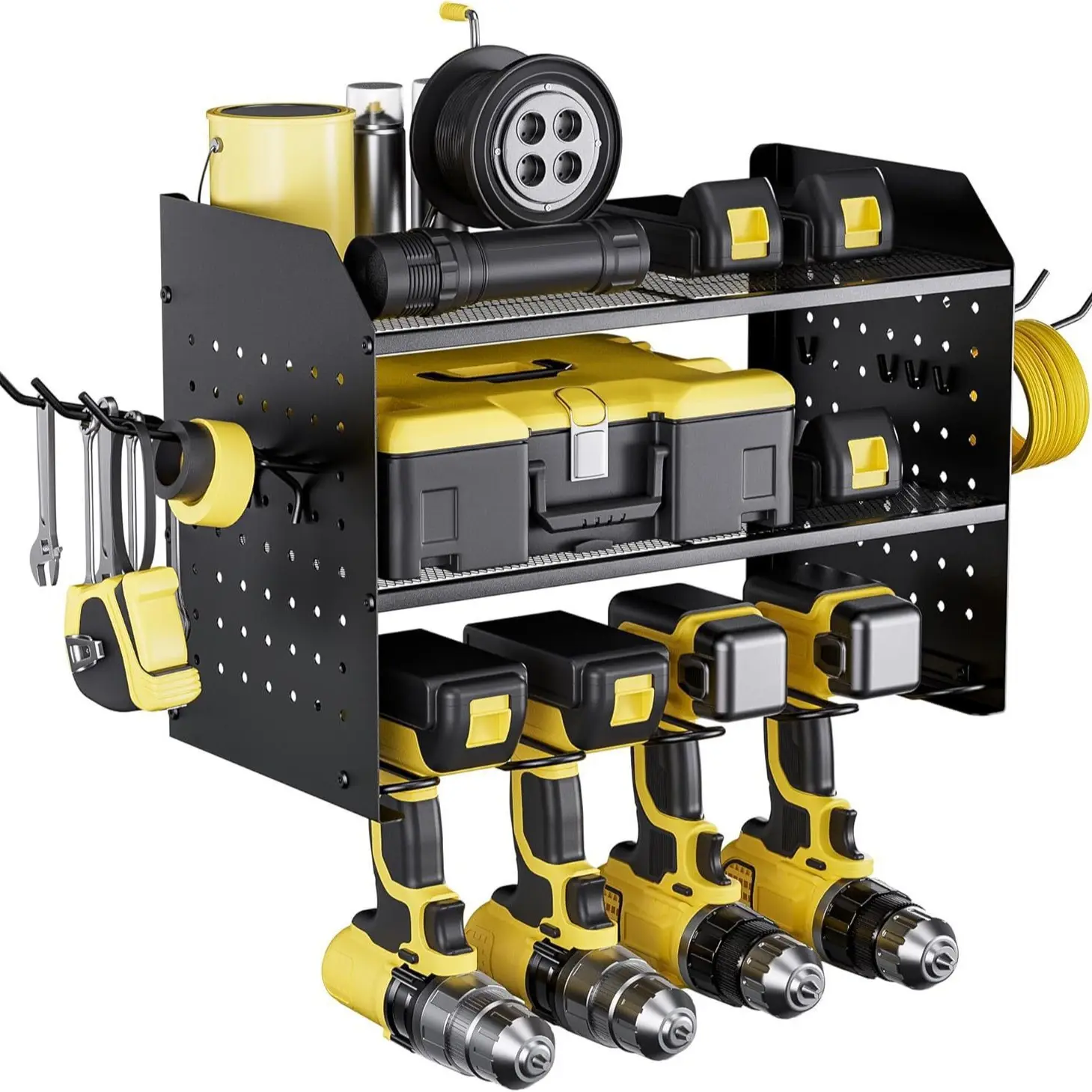 Wall-mounted Power Storage Garage Electric Drill Screwdriver