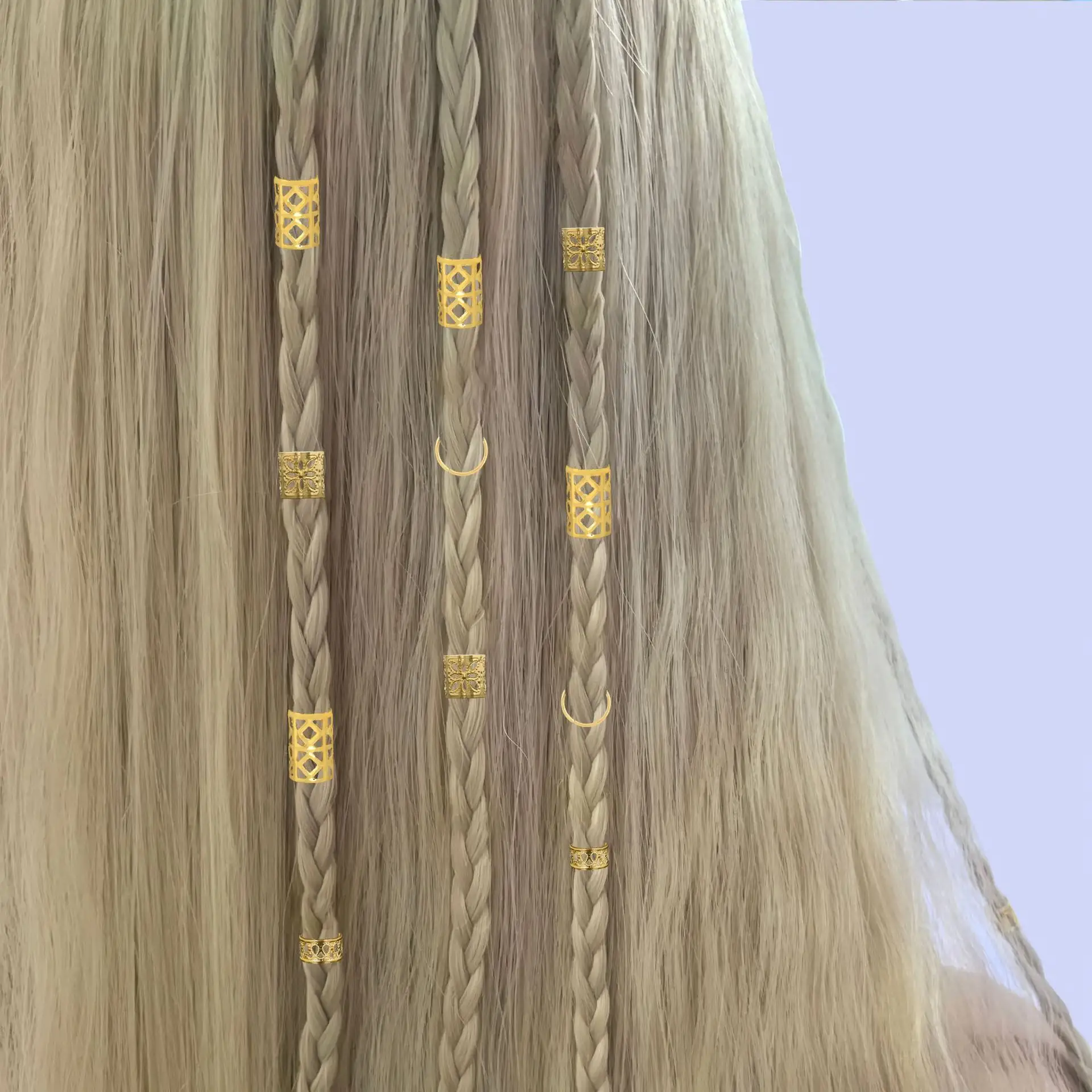 80 Metal Hair Rings DIY Dirty Braid