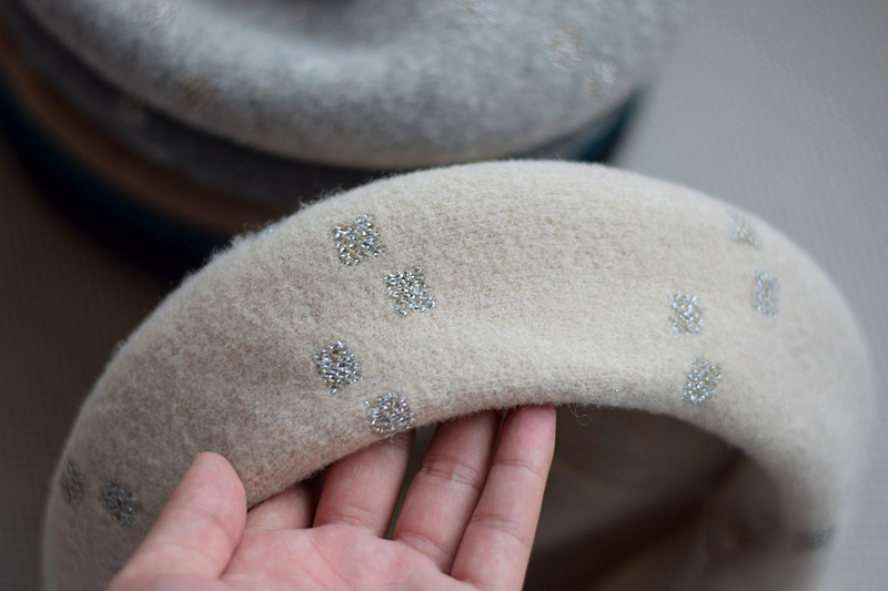 Elegant Woolen Gilding Beret Women's Korean Style Fox Fur Ball Vintage Painter Hat