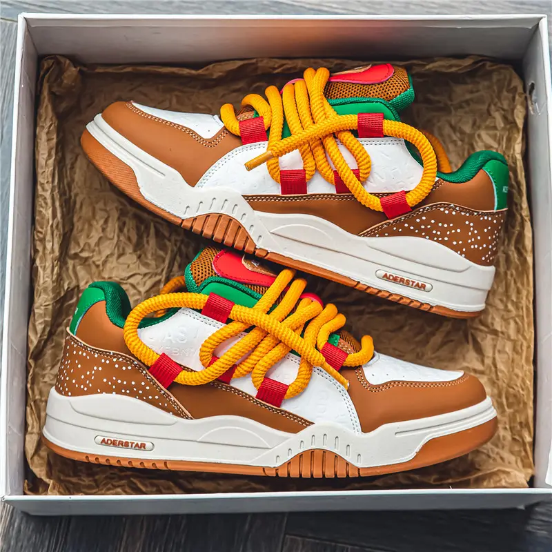 Hamburg Fries Summer Sports Casual Retro High-rise
