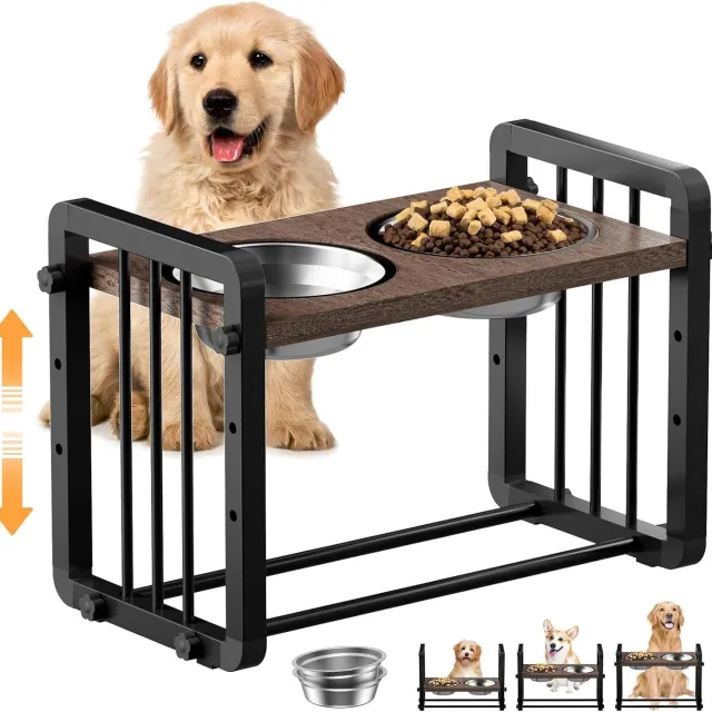 Home Fashion Non slip Dog Bowl Bracket Black - Shop at LoveMi