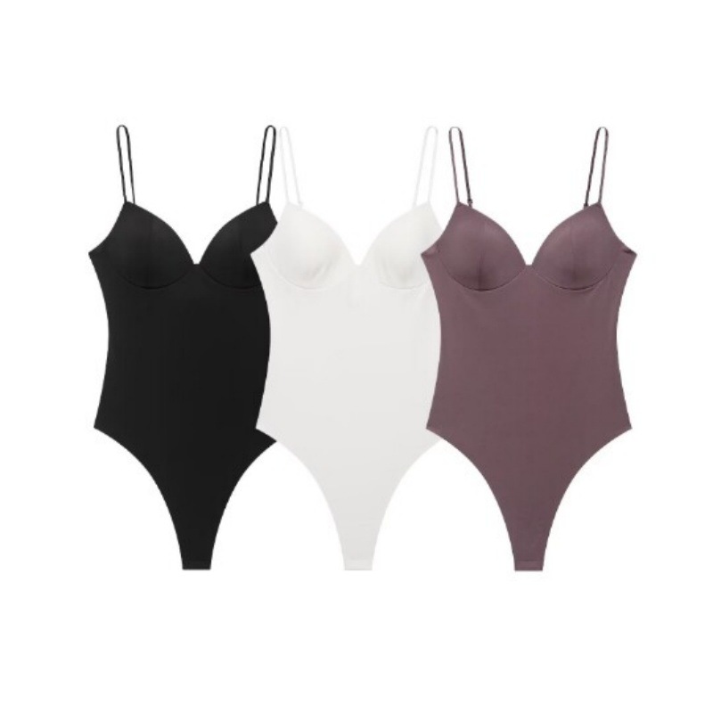 Women's Fashionable And Sexy Heart-neck Bodysuit