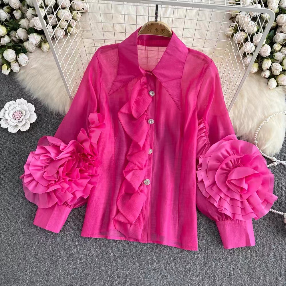 Niche Set Stitching Loose Cool Western Style Shirt Female