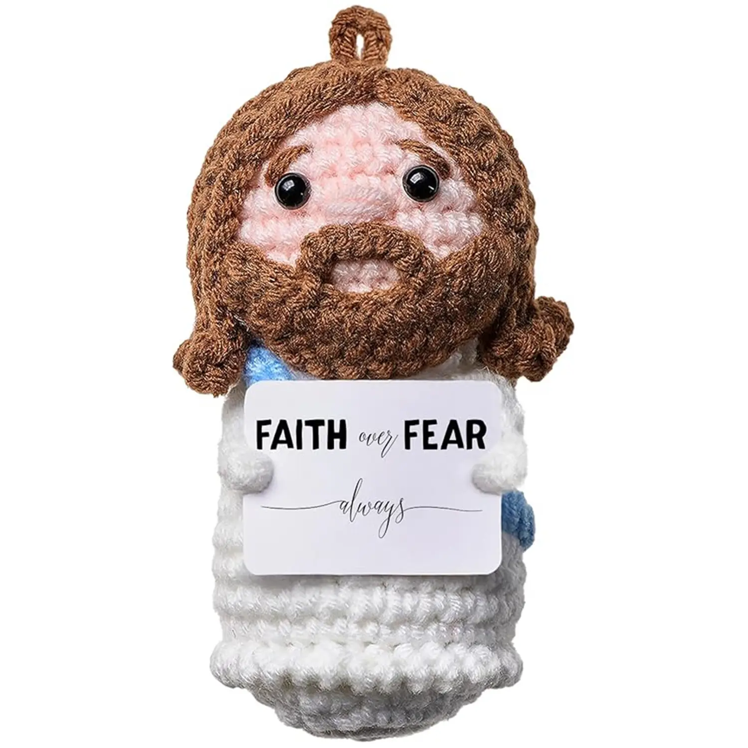 Knitted Yarn Car Hanging Portrait Doll