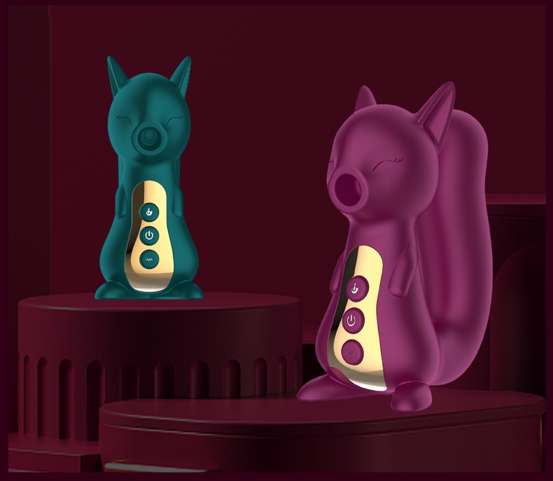 Cute Female Fox Cute Pet Sucking Massager 20
